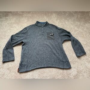 Woolrich | Men’s Snap-Front Fleece Pullover Sweater